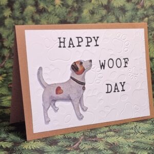 Karte "Happy Woof day"