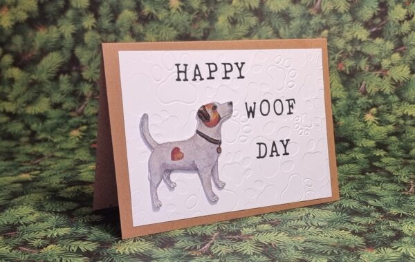 Karte "Happy Woof day"