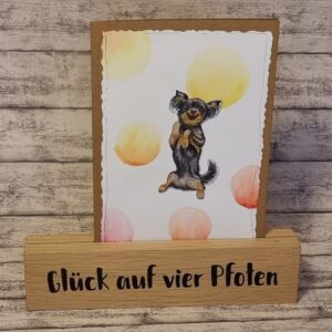 Leinenhalter "Glück auf vier Pfoten"